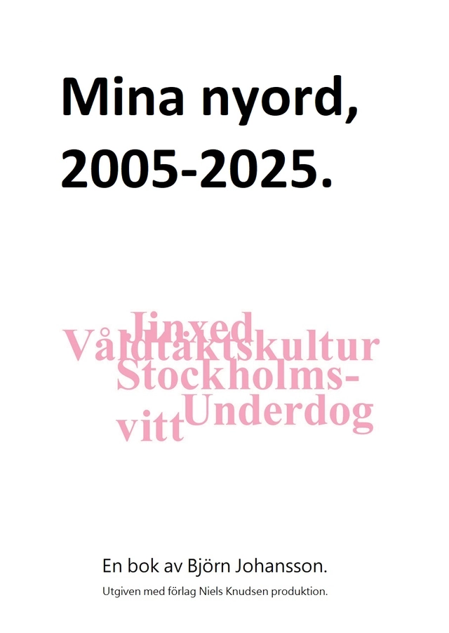 Mina nyord : 2005-2025; Björn Johansson; 2026