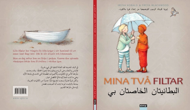 Mina två filtar (tvåspråkig svensk-arabisk); Irena Kobald; 2017