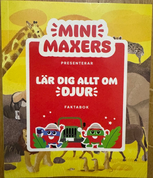 Mini Maxers Lära Dig Allt Om Djur Faktabok; Tukan förlag; 2024