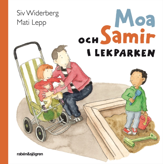 Moa och Samir i lekparken; Siv Widerberg; 2013