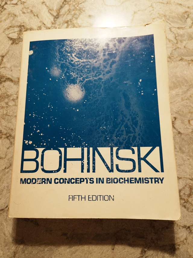 Modern concepts in biochemistry; Robert C. Bohinski; 1987
