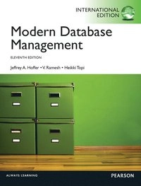 Modern database management; Jeffrey A. Hoffer; 2013
