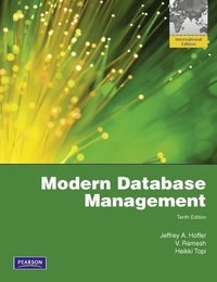 Modern database management Jeffrey A. Hoffer, V. Ramesh and Heikki Topi; Jeffrey A. Hoffer; 2010