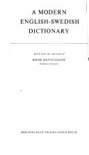Modern engelsk-svensk ordbok; Bror Danielsson, Erik Durrant, Mona Morris-Nygren, Eva Gomer; 1987