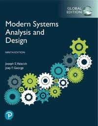 Modern systems analysis and design; Joseph S. Valacich; 2021