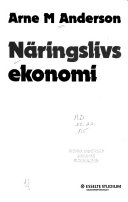 Näringslivsekonomi; Arne M. Anderson; 1981