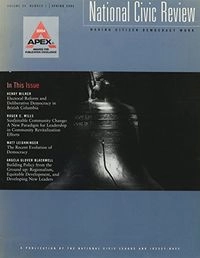 National Civic Review, Volume 93, No. 4, Spring 2005,; Gustaf Lindencrona; 2005