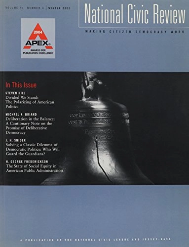 National Civic Review, Volume 94, No. 4, Winter 2005,; Gustaf Lindencrona; 2006