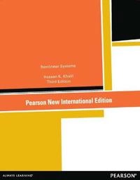 Nonlinear systems; Hassan K. Khalil; 2014
