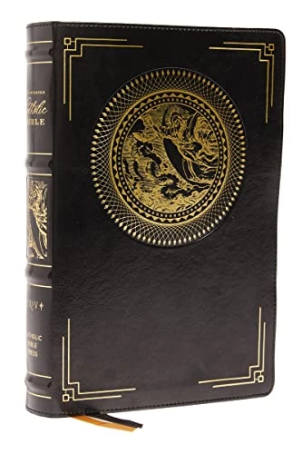 NRSVCE, Illustrated Catholic Bible, Leathersoft, Black, Comfort Print; Catholic Bible Press; 2021