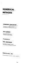Numerical methods; Germund Dahlquist; 1974