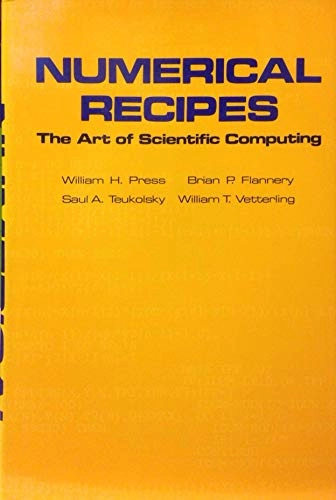 Numerical recipes : the art of scientific computing; William H Press; 1986