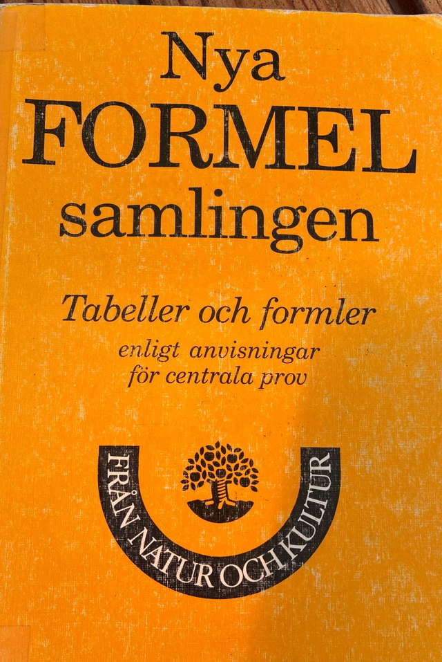 Nya formelsamlingen (1990); Lars-Eric Björk; 1990