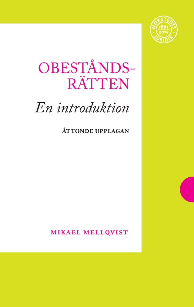 Obeståndsrätten : en introduktion; Mikael Mellqvist; 2017