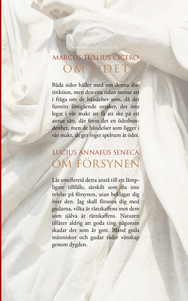 Om ödet & Om försynen; Marcus Tullius Cicero, Lucius Annaeus Seneca; 2024