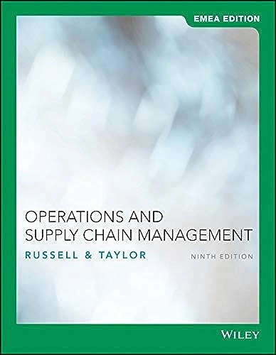 Operations and supply chain management; Roberta S. Russell; 2017