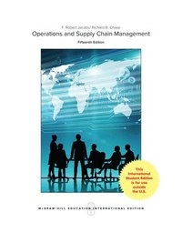 Operations and supply chain management; Jacobs; 2017