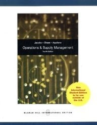Operations and supply management; F. Robert Jacobs; 2008
