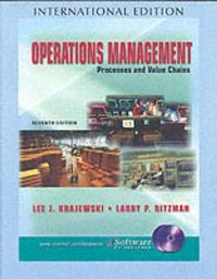 Operations management : processes and value chains; Lee J. Krajewski; 2004
