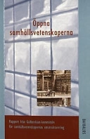 Öppna samhällsvetenskaperna; Gulbenkian- Kommittén, Gulbenkian- Kommittén, Gulbenkian- Kommittén; 1999
