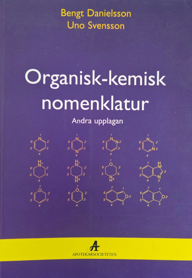 Organisk-kemisk nomenklatur; Bengt Danielsson; 1998