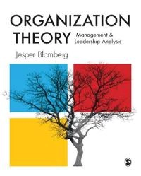 Organization theory : management & leadership analysis; Jesper Blomberg; 2020