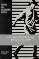 Organizational psychology; Edgar H. Schein; 1980