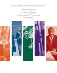 Patternmaking for fashion design; Helen Joseph Armstrong; 2014
