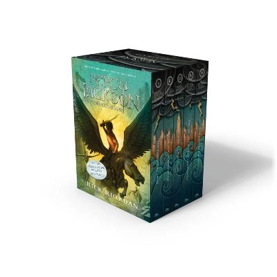 Percy Jackson and the Olympians 5 Book Paperback Boxed Set (New Covers W/Poster); Rick Riordan; 2014