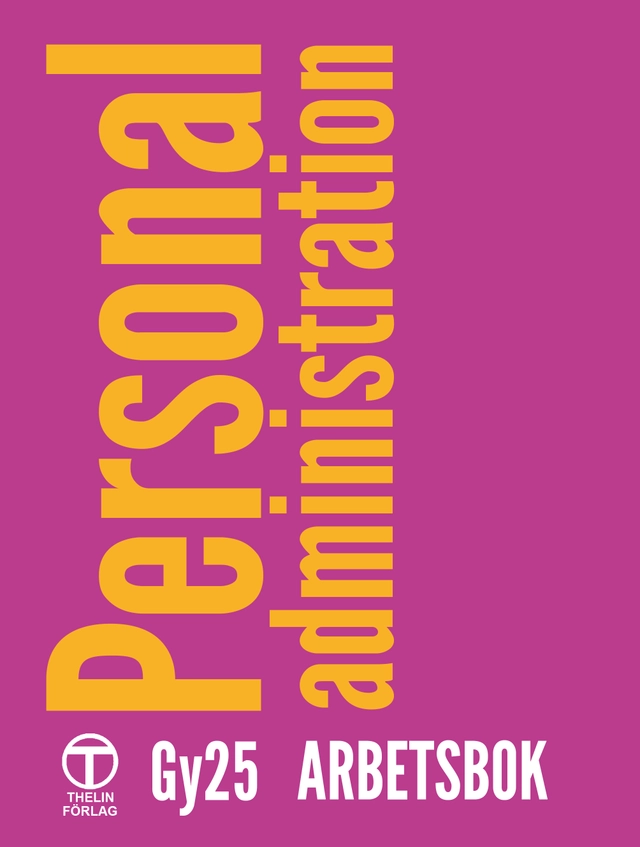 Personaladministration Gy25 - Arbetsbok; Meg Marnon; 2025