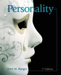 Personality; Jerry M Burger; 2008