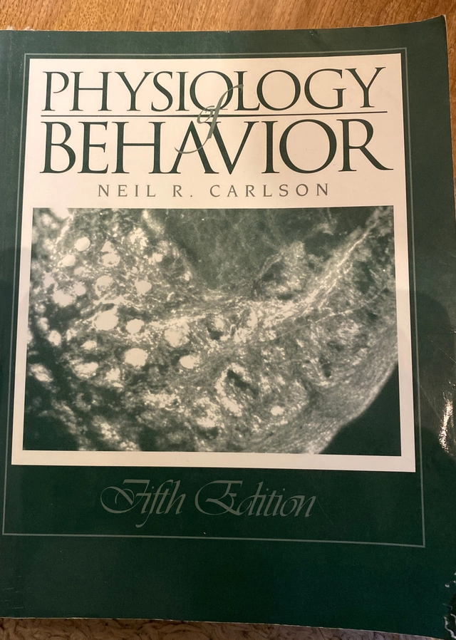 Physiology of behavior; Neil R. Carlson; 1994