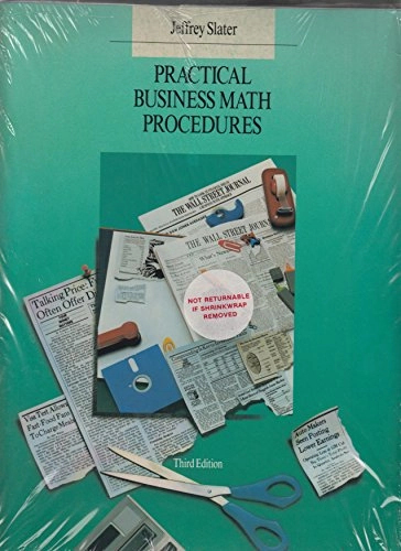Practical Business Math Procedures; Jeffrey Slater