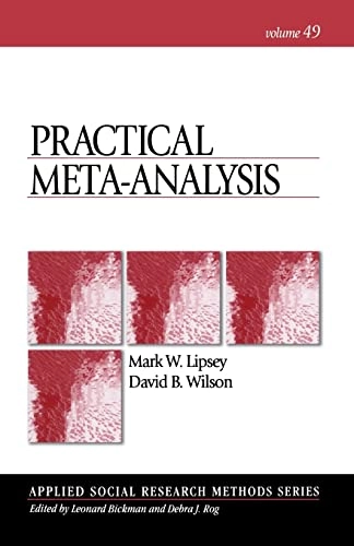 Practical meta-analysis; Mark W. Lipsey; 2001