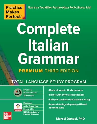 Practice Makes Perfect: Complete Italian Grammar, Premium; Marcel Danesi; 2020