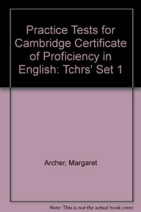 Practice Tests for Cambridge Certificate of Proficiency in EnglishNew syllabusPractice Tests for Cambridge Certificate SeriesVolym 1 av Practice Tests for Cambridge Certificate of Proficiency in English: New Syllabus. Set 1, Enid Nolan-Woods, ISBN 0175556539, 9780175556533; Margaret Archer, Enid Nolan-Woods; 1993