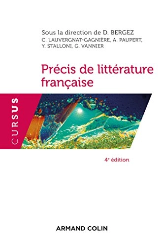 Précis de littérature française; Armand Colin; 2017