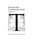 Precision Type font reference guide : version 5.0; Jeff Level, Bruce Newman, Brenda Newman, Precision Type (Firm); 1995