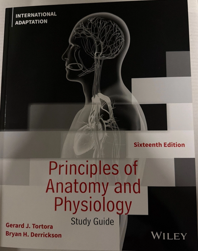 Principles of anatomy and physiology : study guide; Gerard J. Tortora, Bryan Derrickson; 2023