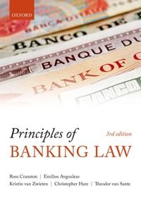 Principles of banking law; Ross Cranston; 2017