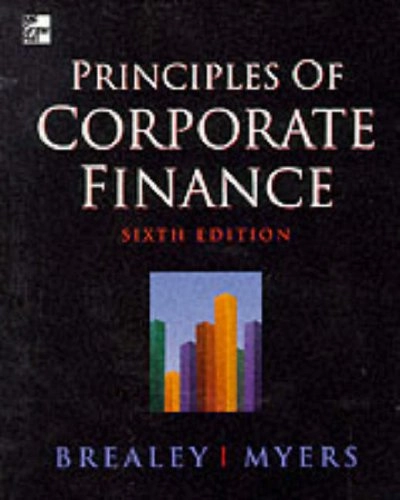 Principles of corporate finance; Richard A. Brealey; 2000