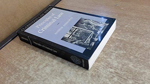 Principles of criminal law; Andrew Ashworth; 1991