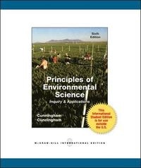 Principles of environmental science : inquiry and applications; William. Cunningham; 2011