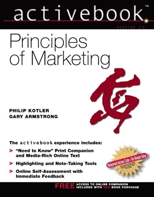 Principles of marketing : activebook version 2.0; Philip Kotler; 2004