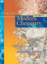 Principles of modern chemistry; David W. Oxtoby; 2002