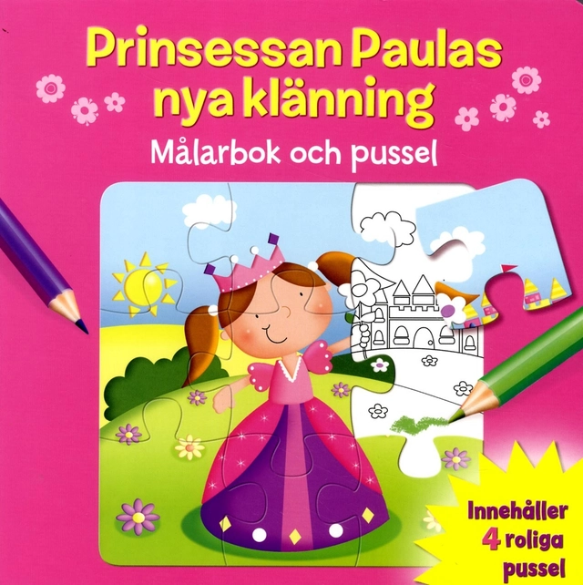 Prinsessan Paulas nya klänning : målarbok och pussel; Malin Barthelson; 2014