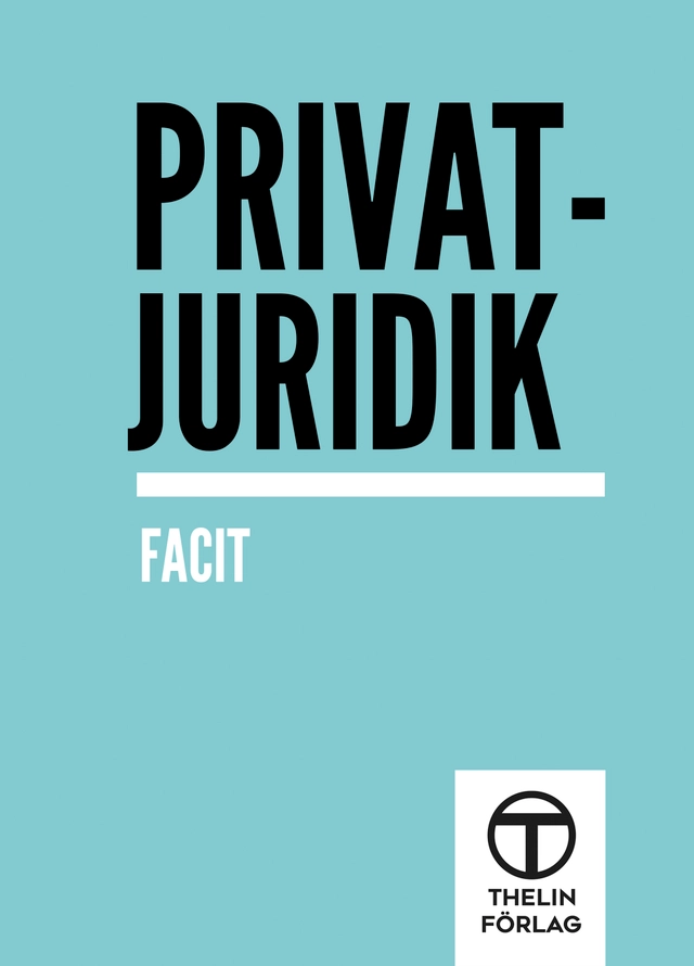 Privatjuridik - Facit; Meg Marnon; 2017