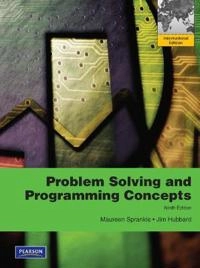 Problem solving & programming concepts; Maureen. Sprankle; 2012