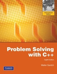 Problem solving with C++; Walter J. Savitch; 2012