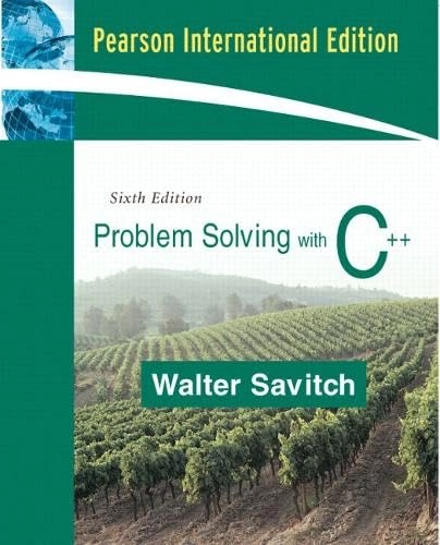 Problem solving with C++; Walter J. Savitch; 2006